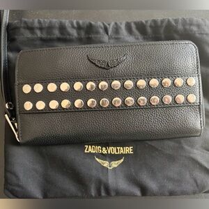 Zadig & Voltaire Black Leather Wallet